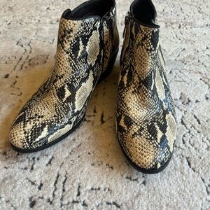 Sam Edelman Petty  Snakeskin Booties